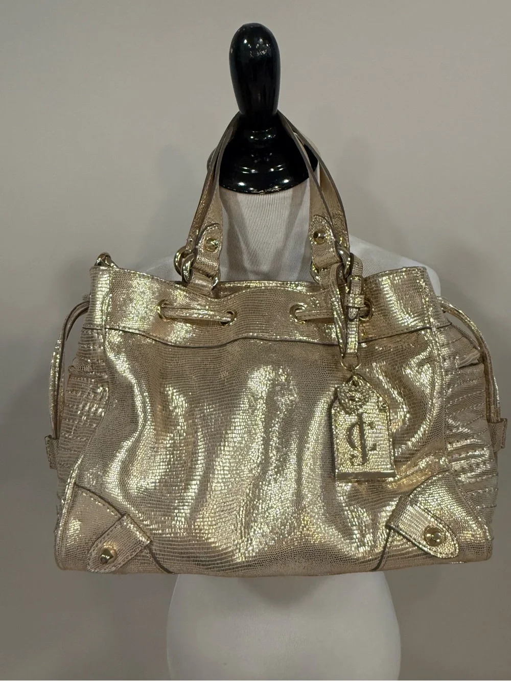Juicy Couture Metallic Gold Satchel